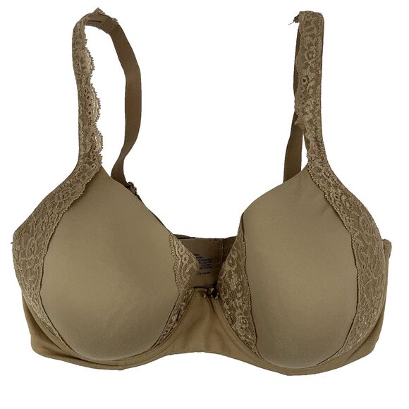 Soma Embraceable Full Coverage‎ Lace Trim Bra 34DDD Nude Tan Beige - Picture 1 of 4